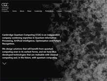 Tablet Screenshot of cambridgequantum.com